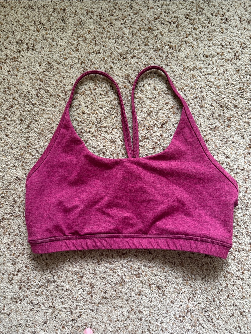 Fleo Plum/Magenta Sports Bralette - Slim Racerback - pads not included!